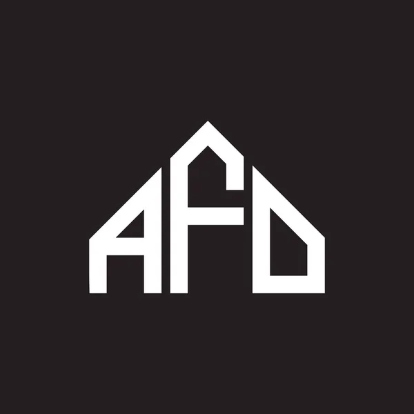 Afo Letter Logo Design Afo Monogram Initials Letter Logo Concept — Stock Vector