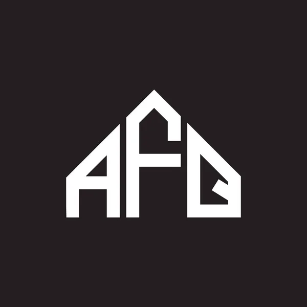Afq Design Logotipo Carta Afq Monograma Iniciais Conceito Logotipo Carta —  Vetores de Stock