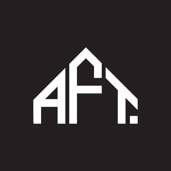 Design Logotipo Carta Aft Aft Monograma Iniciais Conceito Logotipo Carta —  Vetores de Stock