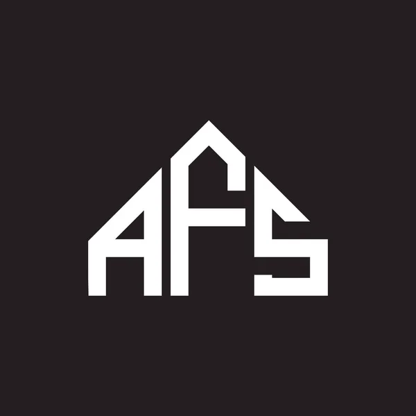 Afs Letter Logo Design Afs Monogram Initials Letter Logo Concept — Stock Vector