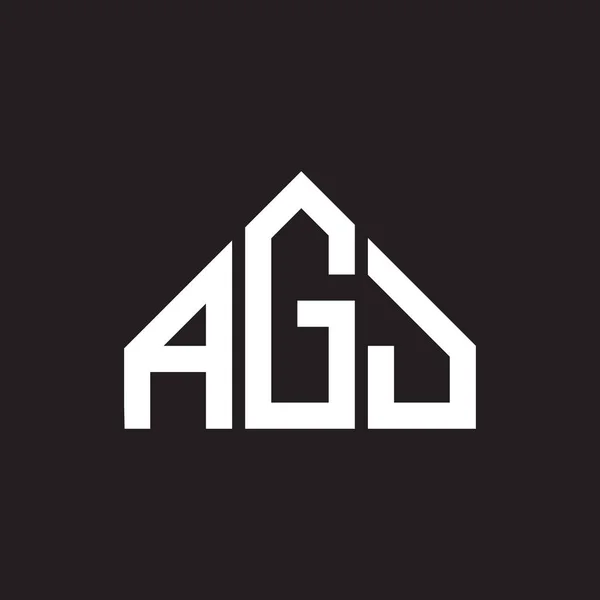 Logo Agj Lettera Design Agj Monogramma Iniziali Lettera Logo Concetto — Vettoriale Stock