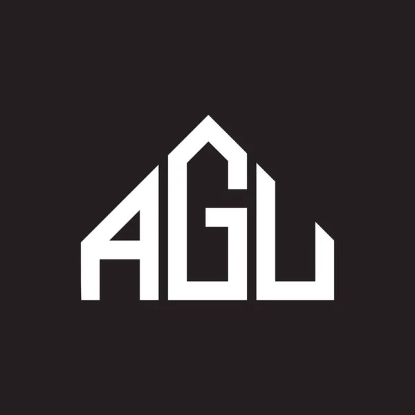 Projekt Logo Litery Agu Monografia Agu Inicjały Litera Koncepcja Logo — Wektor stockowy