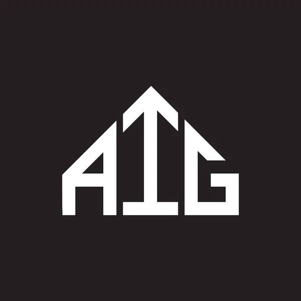 Projekt Logo Litery Aig Monografia Aig Inicjały Litera Koncepcja Logo — Wektor stockowy