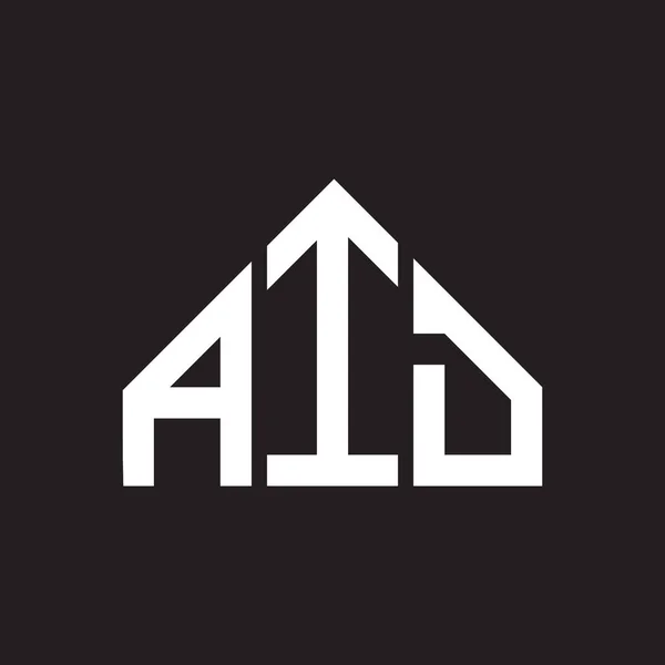 Aid Betűlogó Tervezés Aid Monogram Monogram Kezdőbetűk Logó Koncepció Aid — Stock Vector