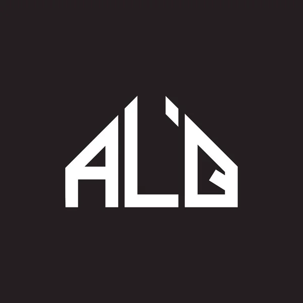 Alq Betűlogó Tervezés Alq Monogram Kezdőbetűk Logó Koncepció Alq Betűtervezés — Stock Vector