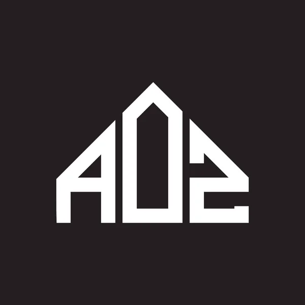 Logo Aoz Aoz Monogramma Iniziali Lettera Logo Concetto Aoz Disegno — Vettoriale Stock