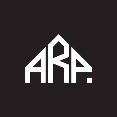 ARP harf logosu tasarımı. ARP monogram harflerin baş harfleri logo kavramı. ARP harflerinin siyah arkaplan dizaynı. ARP harfi logo tasarımı. ARP monogram harflerin baş harfleri logo kavramı. Siyah arkaplanda ARP harf tasarımı.