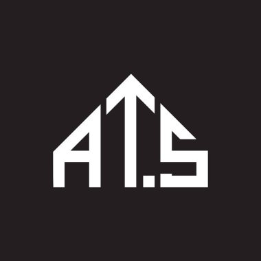 ATS harfi logo tasarımı. ATS monogram harflerin baş harfleri logo kavramı. ATS harf dizaynı siyah arka plan. ATS harfi logo tasarımı. ATS monogram harflerin baş harfleri logo kavramı. Siyah arkaplanda ATS harf tasarımı.
