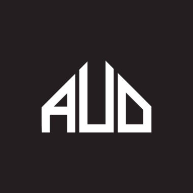 AUO harf logosu tasarımı. AUO monogram harflerin baş harfleri logo kavramı. Siyah arkaplanda AUO harfi tasarımı. UUO harfi logo tasarımı. AUO monogram harflerin baş harfleri logo kavramı. Siyah arkaplanda AUO harf tasarımı.