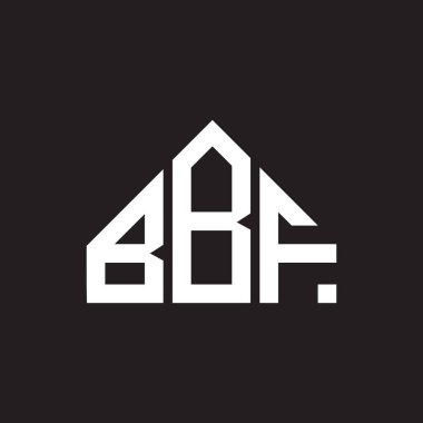 BBF harf logosu tasarımı. BBF monogram harflerin baş harfleri logo kavramı. Siyah arkaplanda BBF harf tasarımı.