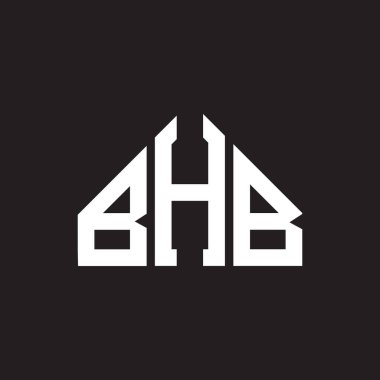 BHB harf logosu tasarımı. BHB monogram harflerin baş harfleri logo kavramı. Siyah arkaplan içinde BHB harf tasarımı. BHB harfi logo tasarımı. BHB monogram harflerin baş harfleri logo kavramı. Siyah arkaplanda BHB harf tasarımı.