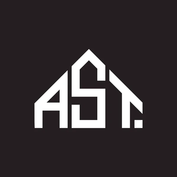 Дизайн Логотипу Літери Ast Ast Монограма Ініціює Концепцію Логотипу Літери — стоковий вектор