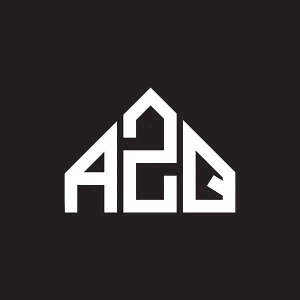 Projekt Logo Litery Azq Azq Monogram Inicjały Litera Koncepcja Logo — Wektor stockowy