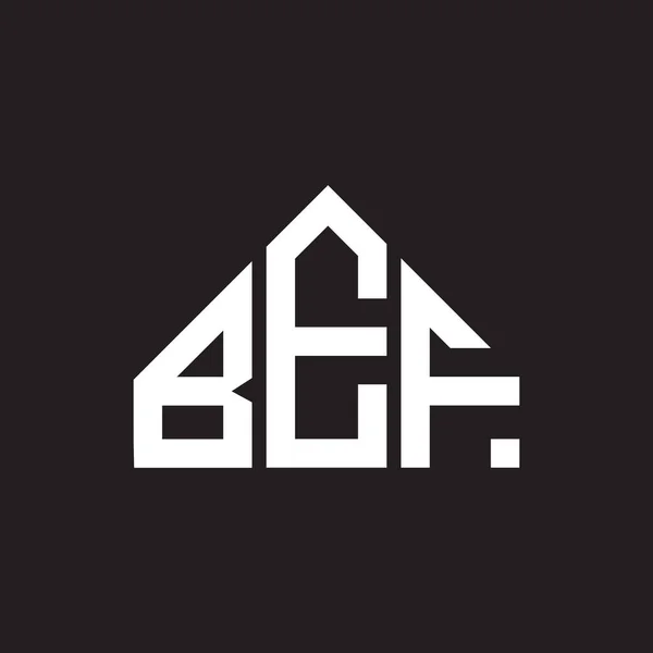 Ontwerp Van Bef Logo Bef Monogram Initialen Letter Logo Concept — Stockvector