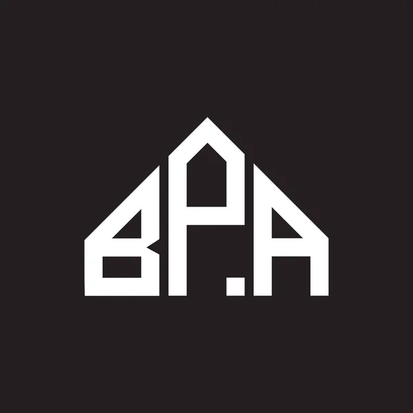 Bpa Lettre Logo Design Bpa Monogramme Initiales Lettre Logo Concept — Image vectorielle