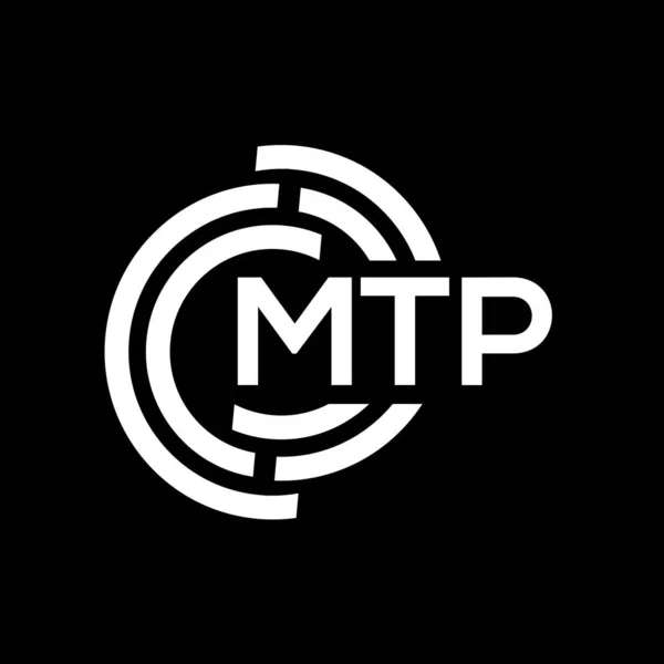 Mtp Lettre Logo Design Mtp Monogramme Initiales Lettre Logo Concept — Image vectorielle