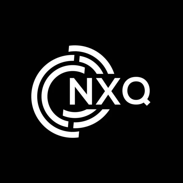 Nxq Buchstabe Logo Design Nxq Monogramm Initialen Buchstabe Logo Konzept — Stockvektor
