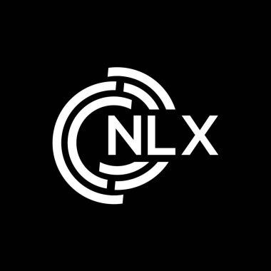 NLX harfli logo tasarımı. NLX baş harflerinin baş harfleri logo konsepti. Siyah arkaplanda NLX harf tasarımı. NLX harfi logo tasarımı. NLX baş harflerinin baş harfleri logo konsepti. Siyah arkaplanda NLX harf tasarımı.