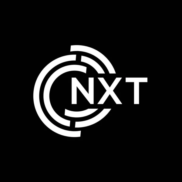 Nxt Buchstabe Logo Design Nxt Monogramm Initialen Buchstabe Logo Konzept — Stockvektor