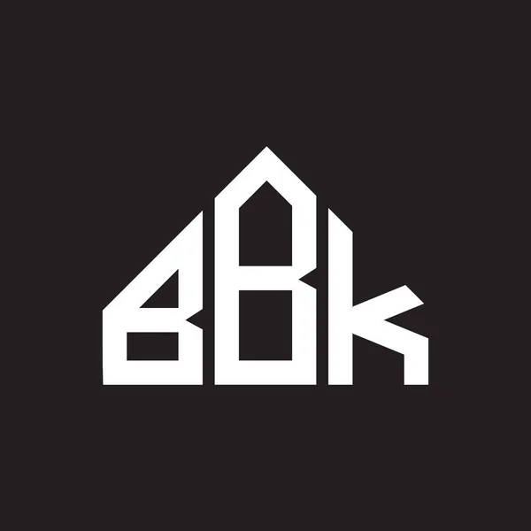 Bbk Harf Logosu Tasarımı Bbk Monogram Harflerin Baş Harfleri Logo — Stok Vektör