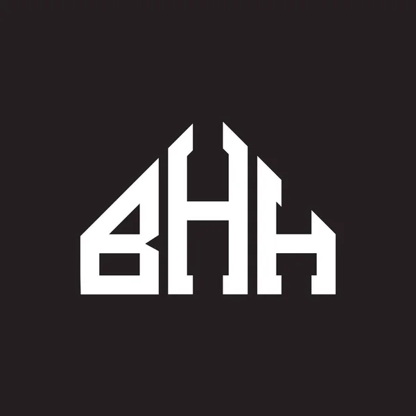 Diseño Del Logotipo Letra Bhh Bhh Monograma Iniciales Letra Logo — Archivo Imágenes Vectoriales