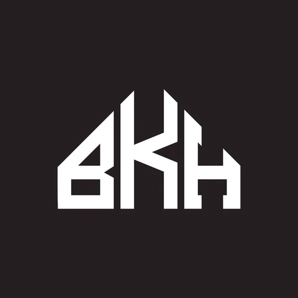 Bkh Harf Logosu Tasarımı Bkh Monogram Harflerin Baş Harfleri Logo — Stok Vektör