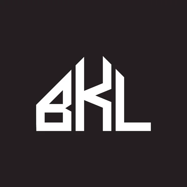 Bkl Harf Logosu Tasarımı Bkl Monogram Harflerin Baş Harfleri Logo — Stok Vektör