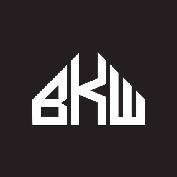 Bkw Harf Logosu Tasarımı Bkw Monogram Harflerin Baş Harfleri Logo — Stok Vektör