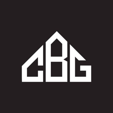 CBG harf logosu tasarımı. CBG monogram harflerin baş harfleri logo kavramı. Siyah arkaplanda CBG harf tasarımı.