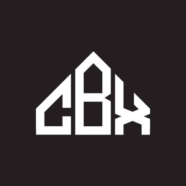 CBX harfli logo tasarımı. CBX monogram harflerin baş harfleri logo kavramı. Siyah arkaplanda CBX harf tasarımı.