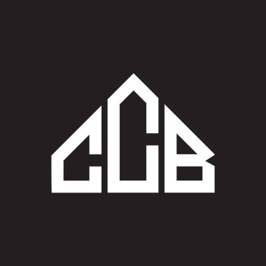 CCB mektup logosu tasarımı. CCB başharflerinin baş harfleri logo konsepti. Siyah arkaplanda CCB harf tasarımı.