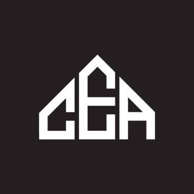 CEA mektup logosu tasarımı. CEA baş harfleri logo konsepti. CEA 'nın siyah arkaplan dizaynı. CEA mektup logosu tasarımı. CEA baş harfleri logo konsepti. CEA harf tasarımı siyah arkaplan.