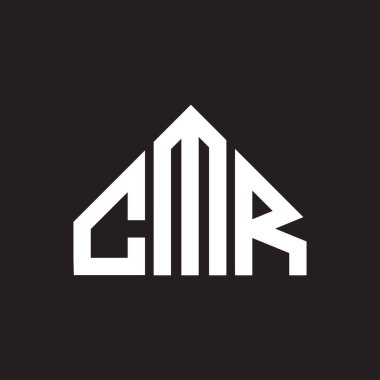 HBİ harf logosu tasarımı. CMR monogram harflerin baş harfleri logo kavramı. Siyah arkaplanda CMR harf tasarımı.