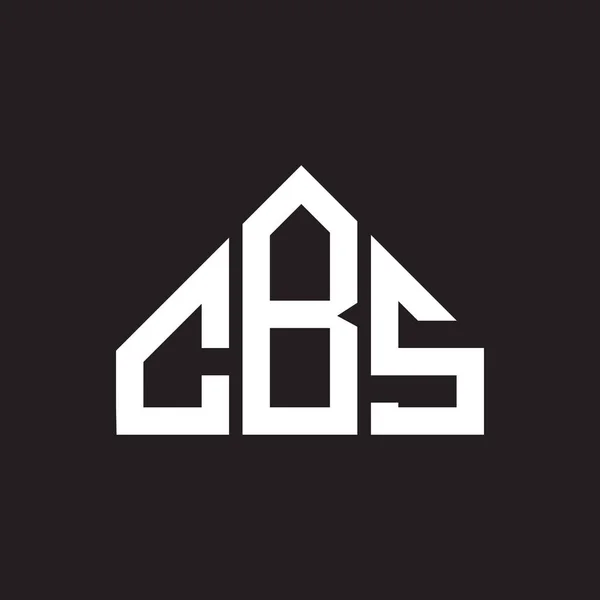Diseño Del Logotipo Letra Cbs Cbs Monograma Iniciales Letra Logo — Vector de stock