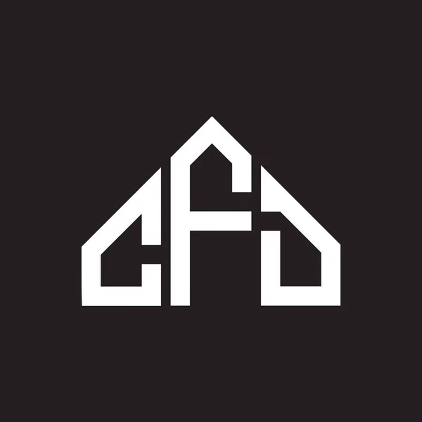 Σχεδιασμός Λογότυπου Γράμματος Cfd Έννοια Λογότυπου Μονογράμματα Cfd Σχεδιασμός Γραμμάτων — Διανυσματικό Αρχείο