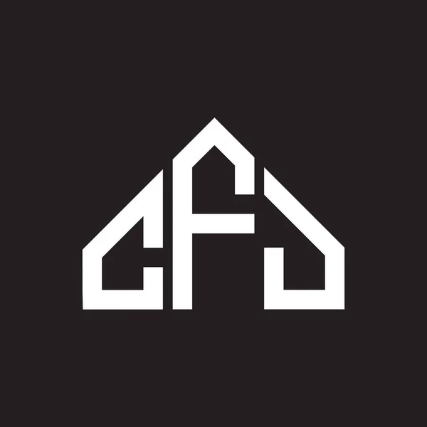 Cfj 디자인 Cfj Monogram 로고의 이니셜은 Cfj 디자인 — 스톡 벡터