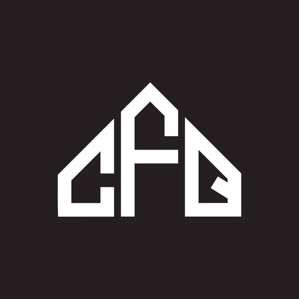 Cfq Harf Logosu Tasarımı Cfq Monogram Harflerin Baş Harfleri Logo — Stok Vektör