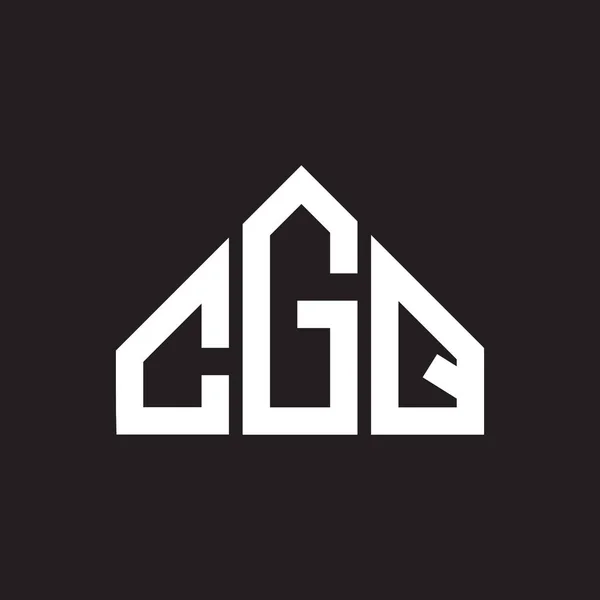 Projeto Logotipo Letra Cgq Cgq Monograma Iniciais Conceito Logotipo Carta —  Vetores de Stock