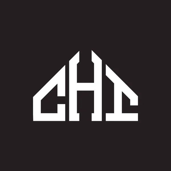 Chi Harf Logosu Tasarımı Chi Başharflerin Baş Harfleri Logo Konsepti — Stok Vektör