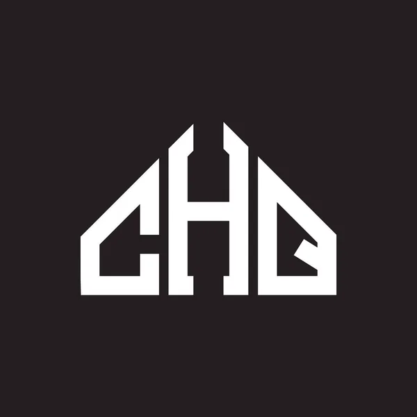 Diseño Del Logotipo Carta Chq Chq Monograma Iniciales Letra Logo — Archivo Imágenes Vectoriales