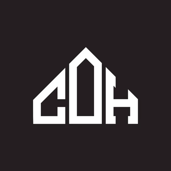 Diseño Del Logotipo Letra Coh Coh Monograma Iniciales Letra Logo — Vector de stock