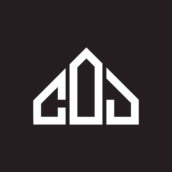 Конструкція Логотипу Coj Монограма Coj Ініціали Літеру Дизайн Літер Coj — стоковий вектор