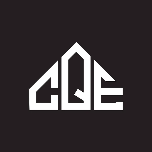 Cqe Letter Logo Ontwerp Cqe Monogram Initialen Letter Logo Concept — Stockvector