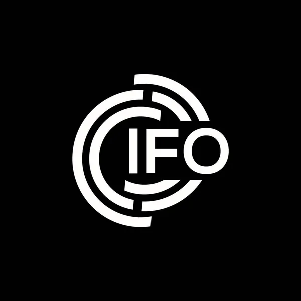 Utformning Ifo Logotyp Ifo Monogram Initialer Bokstav Logotyp Koncept Ifo — Stock vektor