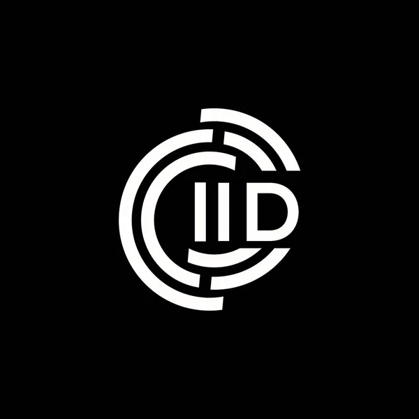 Utformning Iid Brevets Logotyp Iid Monogram Initialer Bokstav Logotyp Koncept — Stock vektor