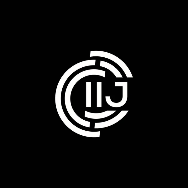 Iij 디자인 Iij 모노그램 로고의 이니셜 Iij 디자인 — 스톡 벡터