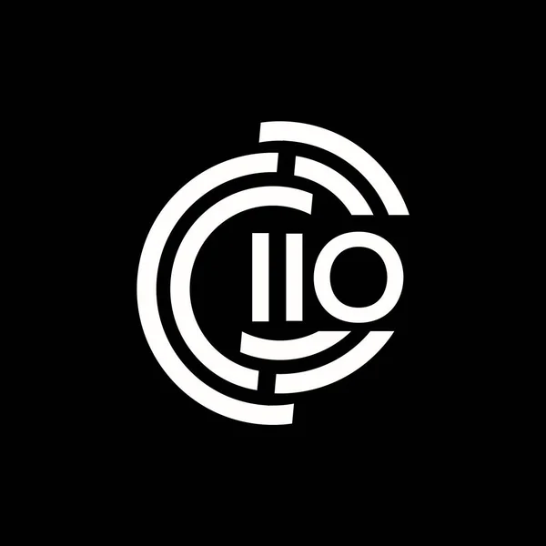 Iio Дизайн Логотипу Iio Монограма Ініціалів Буква Концепція Логотипу Малюнок — стоковий вектор