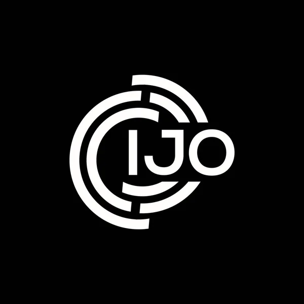 Ijo Дизайн Логотипу Ijo Монограма Ініціалів Буква Концепція Логотипу Дизайн — стоковий вектор