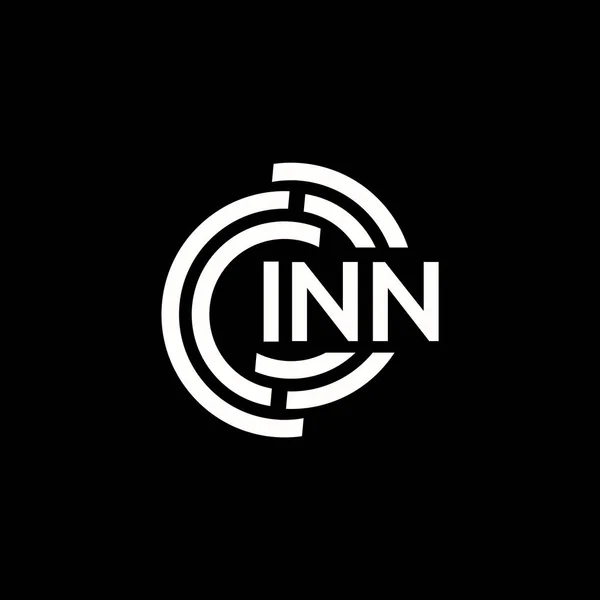 Diseño Del Logotipo Letra Inn Inn Monograma Iniciales Letra Logo — Vector de stock