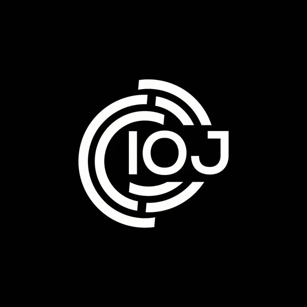 Ioj Letter Logo Design Ioj Monogram Initials Letter Logo Concept — Stock Vector